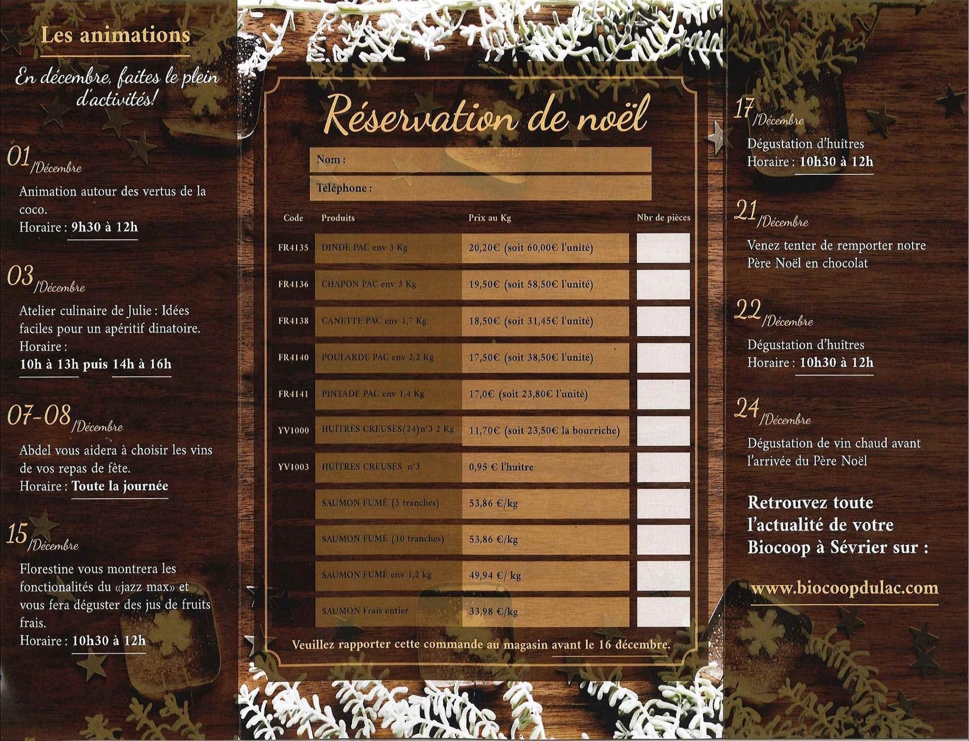 Pour vos fêtes de fin d'Année! Pour vos fêtes de fin d'Année!