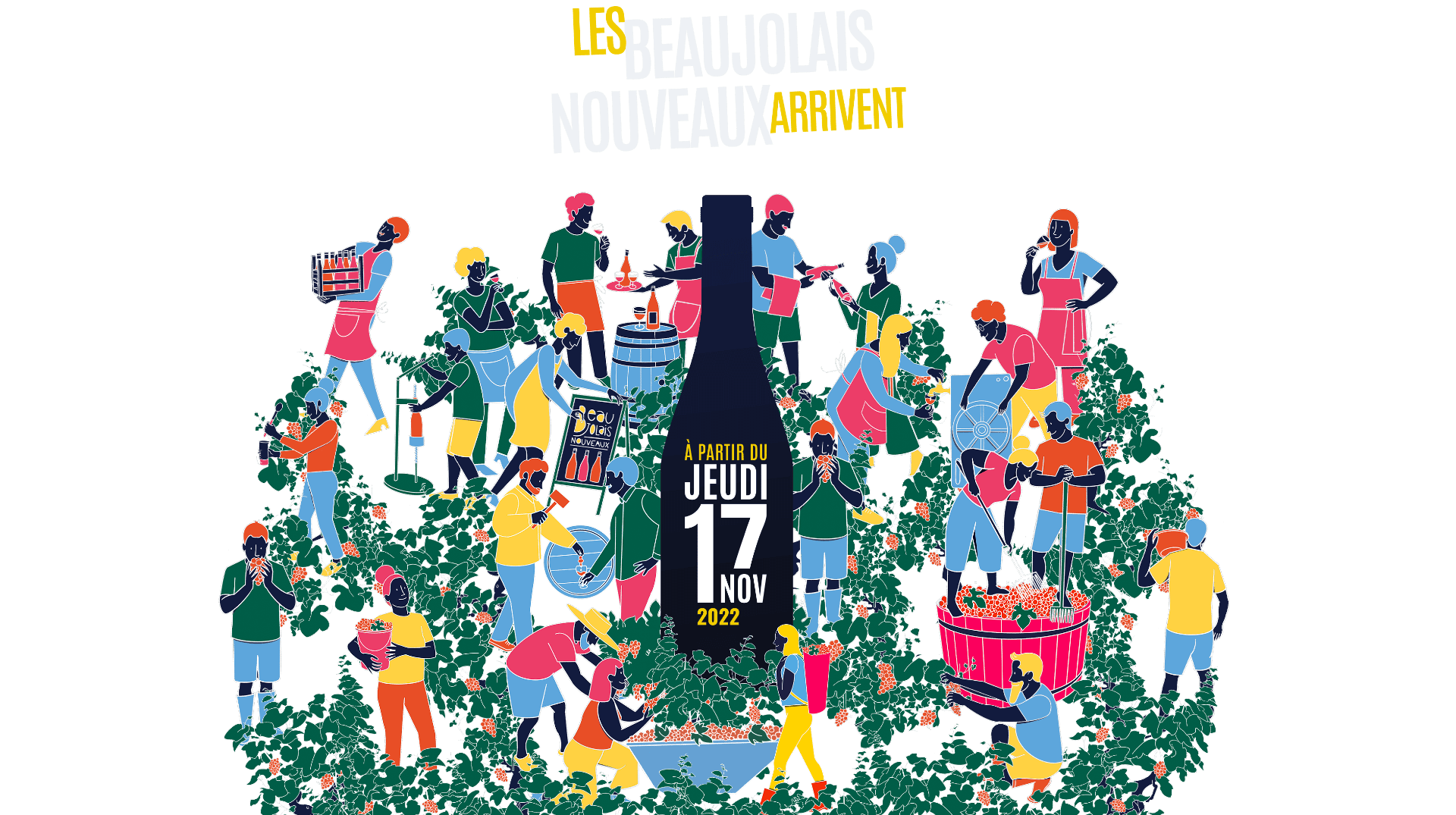 Le Beaujolais nouveau arrive! Le Beaujolais nouveau arrive!